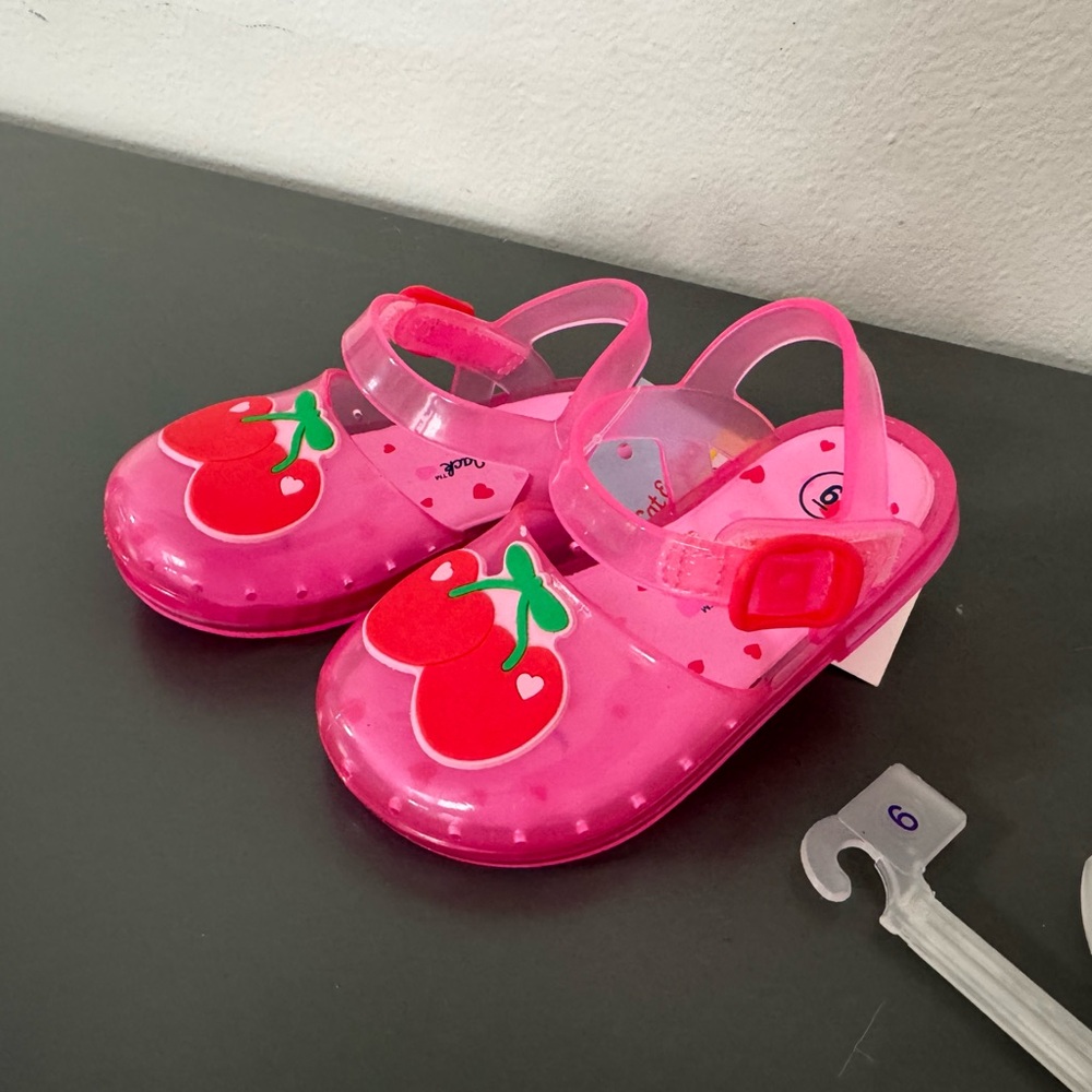 Cat & Jack Pink Cherry Kids Sandals